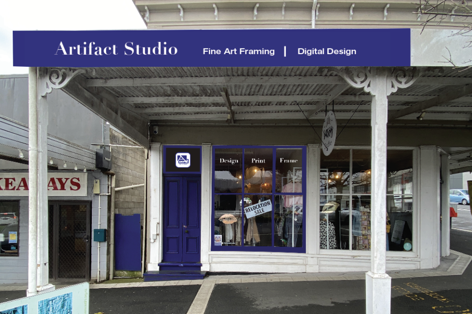 Artifact Studio shopfront, Waihi
